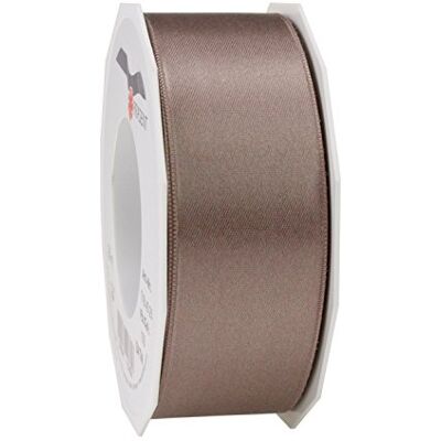 PRÄSENT PRESÄSENT C.E. Pattberg Satin taupe, 25 m satinband för inslagning av gåvor, 40 mm bred, presentband för dekoration och hantverk, dekorband, tillfälle PRÄSENT PRESÄSENT C.E. Pattberg Satin taupe, 25 m satinband för inslagning av gåvor, 40 mm bred, presentband för dekoration och hantverk, dekorband, tillfälle