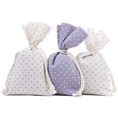 GOZZE Gözze Lavendelpåsar, 3 stycken, lila med prickar, 10 x 15 cm, 70032 GOZZE Gözze Lavendelpåsar, 3 stycken, lila med prickar, 10 x 15 cm, 70032