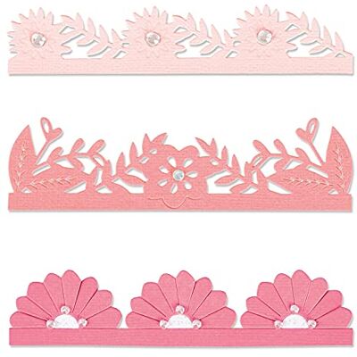 Sizzix Thinlits dö set 3PK fet blommig kanter av Olivia Rose, 665472 Sizzix Thinlits dö set 3PK fet blommig kanter av Olivia Rose, 665472