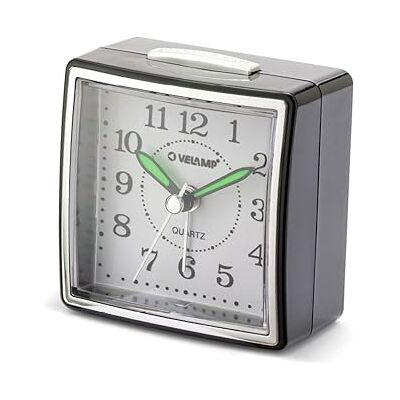 Velamp Sängklocka, tyst analog kvartsväckarklocka med ljus, icke-tickande, enkel bordsklocka med snooze-funktion, lämplig för sovrum, skrivbord, resor... Velamp Sängklocka, tyst analog kvartsväckarklocka med ljus, icke-tickande, enkel bordsklocka med snooze-funktion, lämplig för sovrum, skrivbord, resor...