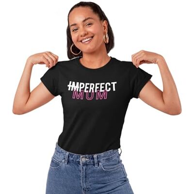 REPUBLIC OF CALIFORNIA Imperfect mamma T-shirt för mamma, mors dag och fars dag, avslappnad stil, humoristisk, unik gåva till mamma, trendig T-shirt för mamma., svart, M REPUBLIC OF CALIFORNIA Imperfect mamma T-shirt för mamma, mors dag och fars dag, avslappnad stil, humoristisk, unik gåva till mamma, trendig T-shirt för mamma., svart, M