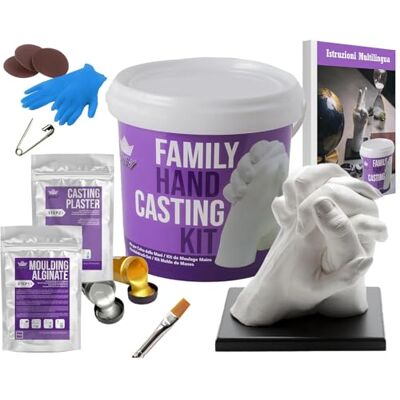 BWAY Handgjutning par gåvor för par Handgjutning för familj perfekt för att skapa en handskulptur med alginat för gjutningar Alla hjärtans dag och årsdag presentidéer BWAY Handgjutning par gåvor för par Handgjutning för familj perfekt för att skapa en handskulptur med alginat för gjutningar Alla hjärtans dag och årsdag presentidéer