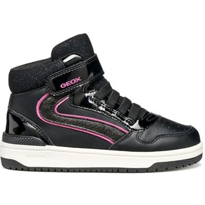 Geox J WASHIBA Girl sneakers, svart/fuchsia, 25 EU, Svart fuchsia, 25 EU Geox J WASHIBA Girl sneakers, svart/fuchsia, 25 EU, Svart fuchsia, 25 EU