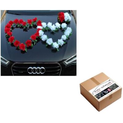 Auto-schmuck so einfach so kreativ DOPPEL Hjärta bil smycken brud par ros dekoration dekoration bilsmycken bröllop bil bröllop dekoration rotting (röd/ren vit) Auto-schmuck so einfach so kreativ DOPPEL Hjärta bil smycken brud par ros dekoration dekoration bilsmycken bröllop bil bröllop dekoration rotting (röd/ren vit)