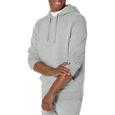 Amazon Essentials lättviktig långärmad fransk frottétröja för män (finns i stor och lång), grå ljung, XX-Large Amazon Essentials lättviktig långärmad fransk frottétröja för män (finns i stor och lång), grå ljung, XX-Large