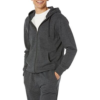 Amazon Essentials långärmad fransk frotté med hel dragkedja för män (finns i stor och lång), kolljung, XX-Large Amazon Essentials långärmad fransk frotté med hel dragkedja för män (finns i stor och lång), kolljung, XX-Large