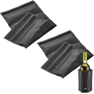 Westmark 2 Frigus kylhylsor – Kylar t.ex. läsk, vin eller champagneflaskor med en flaskdiameter på 7,5 till 10 cm i upp till 2 timmar – plast, svart/vit, 524133E3 Westmark 2 Frigus kylhylsor – Kylar t.ex. läsk, vin eller champagneflaskor med en flaskdiameter på 7,5 till 10 cm i upp till 2 timmar – plast, svart/vit, 524133E3