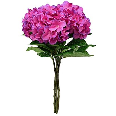 Softflame Artificiella/Falska Blommor Hortensia Lila 4 st för bröllop, hem, fest, restaurang Softflame Artificiella/Falska Blommor Hortensia Lila 4 st för bröllop, hem, fest, restaurang