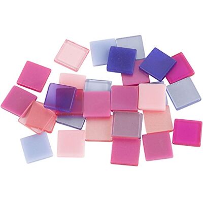 Creativ Mini-mosaik, storlek 10 x 10 mm, lila/rosa harmoni, 25 g Creativ Mini-mosaik, storlek 10 x 10 mm, lila/rosa harmoni, 25 g