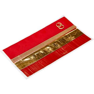 Pracht Creatives Hobby Dekorativa växter blandade röd/guld, 3 halvvaxplattor, ca 200 x 50 x 0,5 mm, en vaxremsa och ett specialtecken, för modellering och dekoration av ljus Pracht Creatives Hobby Dekorativa växter blandade röd/guld, 3 halvvaxplattor, ca 200 x 50 x 0,5 mm, en vaxremsa och ett specialtecken, för modellering och dekoration av ljus