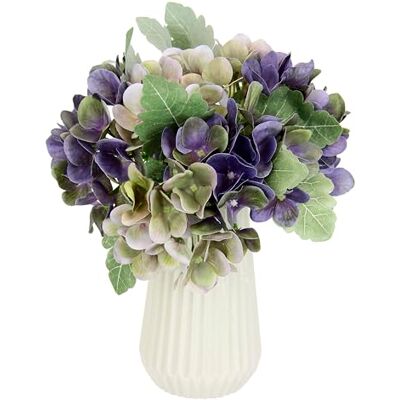 Flair Flower Hortensia-bukett i vas konstgjord hortensiabukett hortensiabukett konstgjorda blommor bukett arrangemang sidenblommor bukett blombukett arrangemang bröllopsdekoration bordsdekoration, lila Flair Flower Hortensia-bukett i vas konstgjord hortensiabukett hortensiabukett konstgjorda blommor bukett arrangemang sidenblommor bukett blombukett arrangemang bröllopsdekoration bordsdekoration, lila