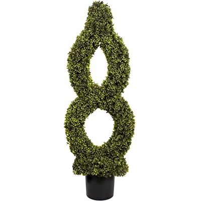 GreenBrokers Konstgjord enkel twist buxbom topiary träd 120 cm, grön, 1,2 m GreenBrokers Konstgjord enkel twist buxbom topiary träd 120 cm, grön, 1,2 m