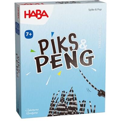 HABA Piks & Peng – Vem erbjuder de andra? – Taktiskt kortspel för barn från 7 år med tagggrisar och ballonger, för 2–4 spelare – 2012920001 HABA Piks & Peng – Vem erbjuder de andra? – Taktiskt kortspel för barn från 7 år med tagggrisar och ballonger, för 2–4 spelare – 2012920001