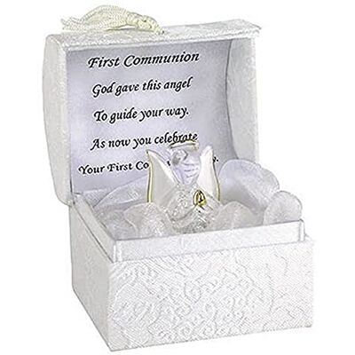 Catholic Gift Shop Ltd Första nattvarden skyddsängel gåva handblåst glas & guld förgylld Catholic Gift Shop Ltd Första nattvarden skyddsängel gåva handblåst glas & guld förgylld