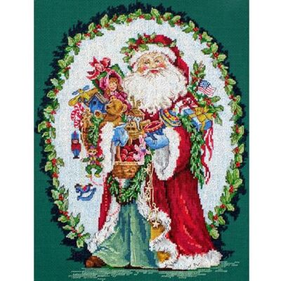 Letistitch Korsstygn set "Jolly Saint Nick" räkningsmönster, 29 x 22 cm Letistitch Korsstygn set "Jolly Saint Nick" räkningsmönster, 29 x 22 cm