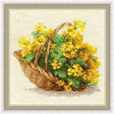 Riolis Korsstygnsset, motiv: Yellow Raps, korsstygn, c1 Riolis Korsstygnsset, motiv: Yellow Raps, korsstygn, c1