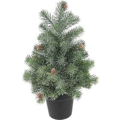 Flair Flower Konstgjord minigran med kottar i jute, 48 cm, dekoration, liten julgran, konst, julgran, dekorativt träd, barrträd, juldekoration, adventsdekoration, konstgjord växt, gran Flair Flower Konstgjord minigran med kottar i jute, 48 cm, dekoration, liten julgran, konst, julgran, dekorativt träd, barrträd, juldekoration, adventsdekoration, konstgjord växt, gran
