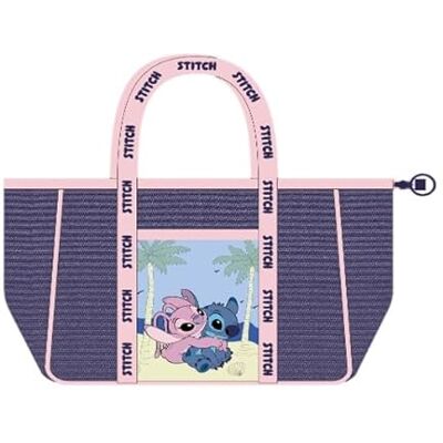 CERDÁ LIFE'S LITTLE MOMENTS Cerdà Disney Lilo & Stitch strandväska 20 x 39 x 62 cm – återvunnet material – Stitch & Angel – rosa lila CERDÁ LIFE'S LITTLE MOMENTS Cerdà Disney Lilo & Stitch strandväska 20 x 39 x 62 cm – återvunnet material – Stitch & Angel – rosa lila