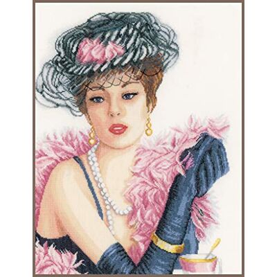 Lanarte Vervaco Elegant dam, Aida, Multi, 4,7 x 9,2 x 1,6 cm Lanarte Vervaco Elegant dam, Aida, Multi, 4,7 x 9,2 x 1,6 cm