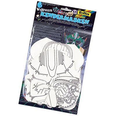 Folia Kindermasken Weltraum, Basteln - Barnens rymdmask Folia Kindermasken Weltraum, Basteln - Barnens rymdmask