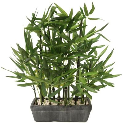 Flair Flower konstgjord bambu i skål med dekorativa stenar bambu gräs citrongräs konstgjorda växter grön växt konstgjord blomma krukväxt växter, grön, 41 cm Flair Flower konstgjord bambu i skål med dekorativa stenar bambu gräs citrongräs konstgjorda växter grön växt konstgjord blomma krukväxt växter, grön, 41 cm