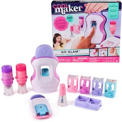 Cool MAKER , GO GLAM Studio nagelkit, stil 200 naglar med 4 mönster, 2 poleringsapplikatorer och nagelmask, konst och hantverk barnleksaker för flickor i åldern 7+ Cool MAKER , GO GLAM Studio nagelkit, stil 200 naglar med 4 mönster, 2 poleringsapplikatorer och nagelmask, konst och hantverk barnleksaker för flickor i åldern 7+