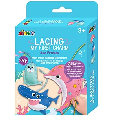 Avenir My First Lacing Kit Sea Friends Förbättra sömnads- och sömnadskunskaper Kreativt kul för barn 3+ Avenir My First Lacing Kit Sea Friends Förbättra sömnads- och sömnadskunskaper Kreativt kul för barn 3+