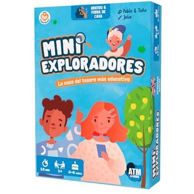 ATM Gaming Mini Exploradres Pedagogiskt spel för barn i åldrarna 3 till 6 år lärande, kreativitet och fantasi roligt utan skärmar lär dig engelska originalgåva för barn ATM Gaming Mini Exploradres Pedagogiskt spel för barn i åldrarna 3 till 6 år lärande, kreativitet och fantasi roligt utan skärmar lär dig engelska originalgåva för barn