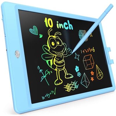 KOKODI LCD ritplatta 25 cm för flickor pojkar, jul födelsedag gåva för barn, leksaker gåvor för 2 3 4 5 6 7 år gammal, klotbräda magnetisk ritbrädor småbarn pedagogisk återanvändbar (blå) KOKODI LCD ritplatta 25 cm för flickor pojkar, jul födelsedag gåva för barn, leksaker gåvor för 2 3 4 5 6 7 år gammal, klotbräda magnetisk ritbrädor småbarn pedagogisk återanvändbar (blå)
