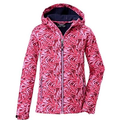 Killtec Flickor Softshell/utomhusjacka med huva Mädchen softshelljacka tryck, dunkel himbeere, 152, 43200-000 Killtec Flickor Softshell/utomhusjacka med huva Mädchen softshelljacka tryck, dunkel himbeere, 152, 43200-000