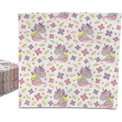 GREENBOX 20 x enhörning, servetter barns födelsedag rosa 33 x 33 cm – födelsedagsservetter absorberande – pappersservetter, festservis enhörning dekoration barnfödelsedag GREENBOX 20 x enhörning, servetter barns födelsedag rosa 33 x 33 cm – födelsedagsservetter absorberande – pappersservetter, festservis enhörning dekoration barnfödelsedag