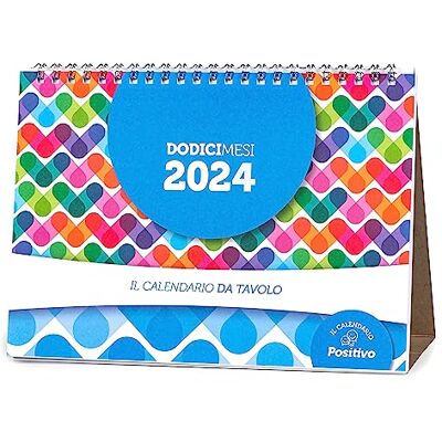 Il Calendario Positivo 2024 Positiv Bordskalender Kontorsskrivbordskalender I obestruket papper Perfekt för markering av möten och engagemang 21 x 15 Cm 28 Fasader med dubbla månader Il Calendario Positivo 2024 Positiv Bordskalender Kontorsskrivbordskalender I obestruket papper Perfekt för markering av möten och engagemang 21 x 15 Cm 28 Fasader med dubbla månader