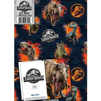 Danilo Promotions Ltd Jurassic World Gåvopapper-set - Dinosaurietema Danilo Promotions Ltd Jurassic World Gåvopapper-set - Dinosaurietema