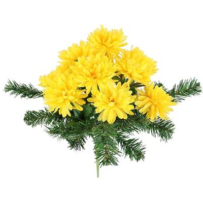 Flair Flower Bukett med konstgjorda krysantemum och grangrenar, konstgjord blomma, inlägg, arrangemang, bukett, blomma, bordsdekoration, arrangemang, dekoration, gravdekoration, kyrkogård, kyrkogård, dekoration, Flair Flower Bukett med konstgjorda krysantemum och grangrenar, konstgjord blomma, inlägg, arrangemang, bukett, blomma, bordsdekoration, arrangemang, dekoration, gravdekoration, kyrkogård, kyrkogård, dekoration,