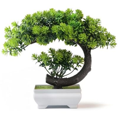 yoerm Små falska växter – plast konstgjord bonsai träd smaragdgrön dekor för hem sovrum vägghylla kontor skrivbord bondgård rumsdekor, lång 21,5 cm yoerm Små falska växter – plast konstgjord bonsai träd smaragdgrön dekor för hem sovrum vägghylla kontor skrivbord bondgård rumsdekor, lång 21,5 cm