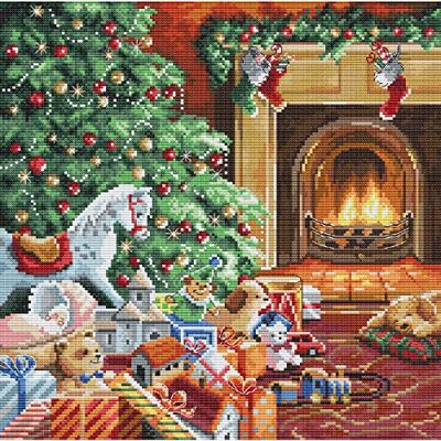 Letistitch Korsstygn set "mysig jul" räkningsmönster, 27 x 27 cm Letistitch Korsstygn set "mysig jul" räkningsmönster, 27 x 27 cm