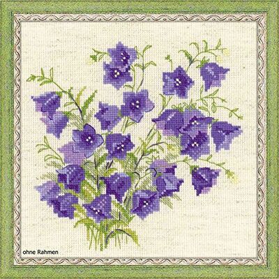 Riolis Klockblommor, bomull flerfärgad, 20 x 20 x 0,1 tum Riolis Klockblommor, bomull flerfärgad, 20 x 20 x 0,1 tum