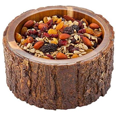 Restaurantware Liten rund akacia trä serveringsskål lackerad med bark D 4 x 2 tum 1 räknad låda 6" x 3"/Medium Naturligt Restaurantware Liten rund akacia trä serveringsskål lackerad med bark D 4 x 2 tum 1 räknad låda 6" x 3"/Medium Naturligt