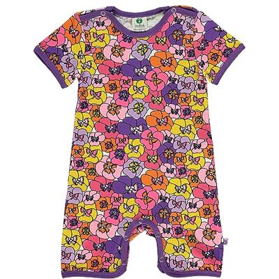 Småfolk Baby flicka sommar body dräkt med blommor spädbarn och småbarn kostymer, Lila hjärta, 68 Småfolk Baby flicka sommar body dräkt med blommor spädbarn och småbarn kostymer, Lila hjärta, 68
