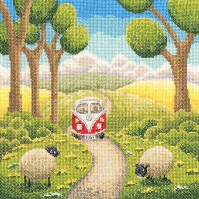 Bothy Threads korsstygnskit – bilresa Bothy Threads korsstygnskit – bilresa
