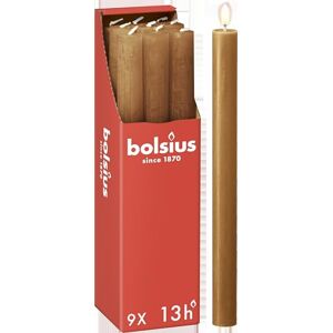 BOLSIUS Rustik - Ljusset, ljusbrun, 9 st, 13 timmars brinntid BOLSIUS Rustik - Ljusset, ljusbrun, 9 st, 13 timmars brinntid