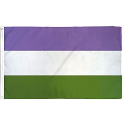 AZ FLAG Flagga Genderqueer Pride 90x60 cm 100D Polyester 2 Öljetter Inom- och utomhusbruk dekorativ flagga dubbelsydda sömmar och förstärkta kanter med metallöljetter AZ FLAG Flagga Genderqueer Pride 90x60 cm 100D Polyester 2 Öljetter Inom- och utomhusbruk dekorativ flagga dubbelsydda sömmar och förstärkta kanter med metallöljetter