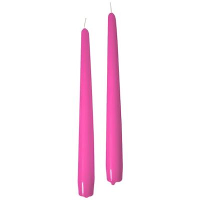 Cereria Di Giorgio Koniska ljus, Fuchsia, Diameter 2.2 cm, Höjd 25 cm, 10 stycken Cereria Di Giorgio Koniska ljus, Fuchsia, Diameter 2.2 cm, Höjd 25 cm, 10 stycken