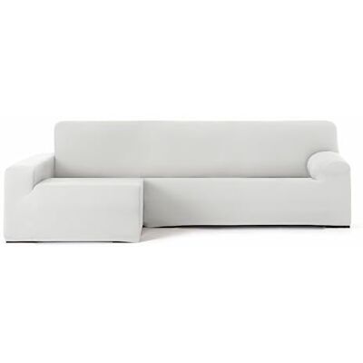 Eysa Bielastiskt sofföverdrag för schäslong med lång arm vänster sida framifrån vit design Harlem Eysa Bielastiskt sofföverdrag för schäslong med lång arm vänster sida framifrån vit design Harlem