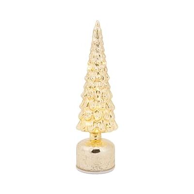 Cosy & Trendy Cosy Home Julgranslampa i Glas, LED, Guld, 11X11Xh34 Cm, Exklusive 3 AAA-batterier Cosy & Trendy Cosy Home Julgranslampa i Glas, LED, Guld, 11X11Xh34 Cm, Exklusive 3 AAA-batterier