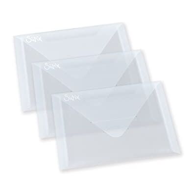 Sizzix Plastic Envelopes 3/Pkg-6.875"X5" -654452 Sizzix Plastic Envelopes 3/Pkg-6.875"X5" -654452