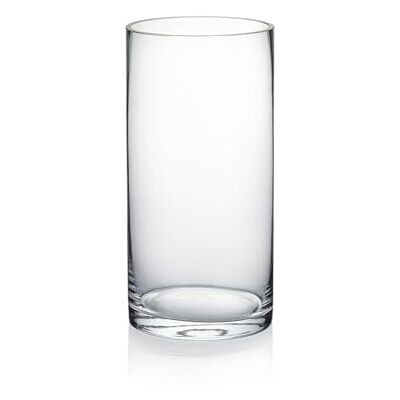 WGVI WGV cylindervas, 10 cm B x 20 cm H, blombehållare, glasbordsuppsats för bröllopsfest evenemang, heminredning kontor, klar, 1 styck WGVI WGV cylindervas, 10 cm B x 20 cm H, blombehållare, glasbordsuppsats för bröllopsfest evenemang, heminredning kontor, klar, 1 styck