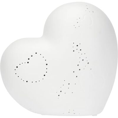 THUN Hjärtformad lampa keramik The Love Fly Collection 20 cm h THUN Hjärtformad lampa keramik The Love Fly Collection 20 cm h