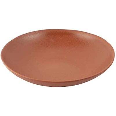 Olympia FC717 Stengods byggd-a-skål Cantaloupe platta skålar, 250 mm, orange, paket med 4 Olympia FC717 Stengods byggd-a-skål Cantaloupe platta skålar, 250 mm, orange, paket med 4