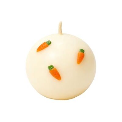 Cereria Di Giorgio Kulljus diameter 10 cm med dekorativa morötter Hantverk Elfenbensfärg med presentförpackning Cereria Di Giorgio Kulljus diameter 10 cm med dekorativa morötter Hantverk Elfenbensfärg med presentförpackning